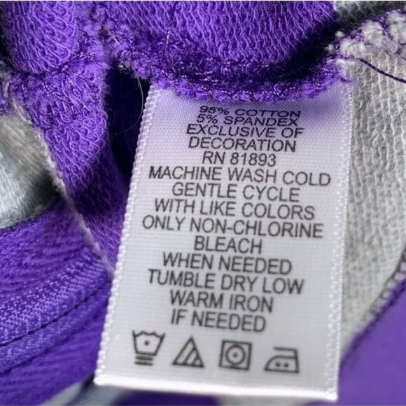 Denim & Co Womens Small Striped Zip Jacket Purple Gray Roll Tab Sleeve Casual - Picture 4 of 6